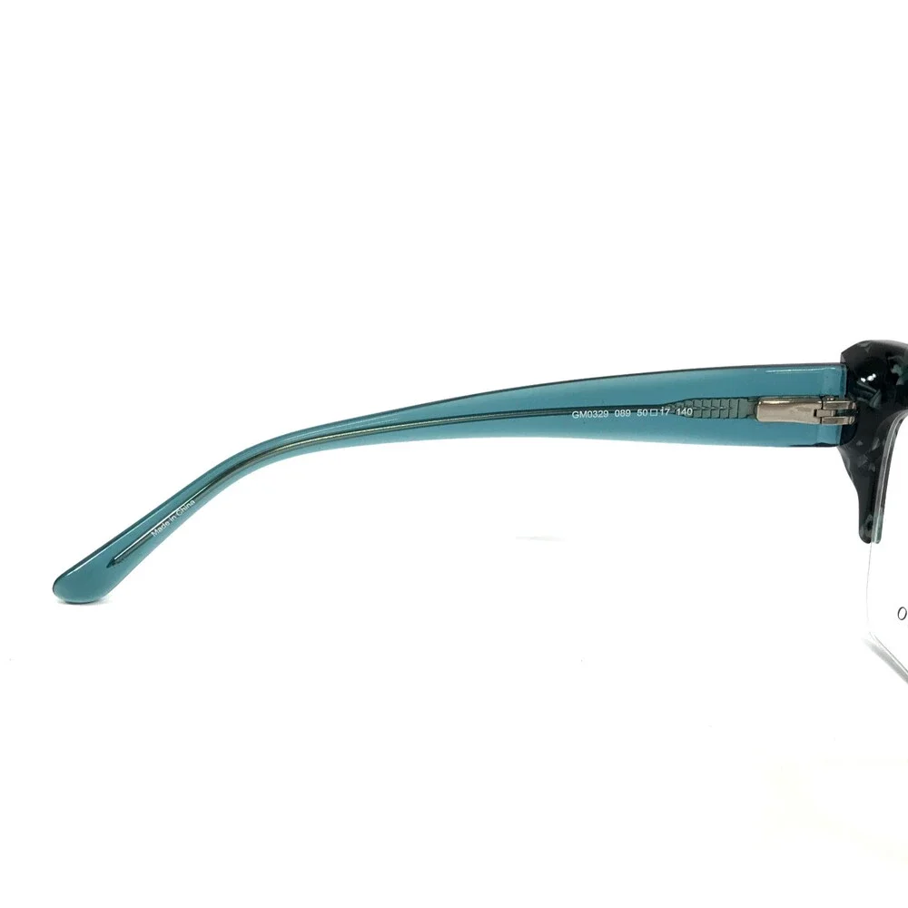 Marciano Eyeglasses Frames GM0329 089 Turquoise Butterfly Half Rim 50-17-140